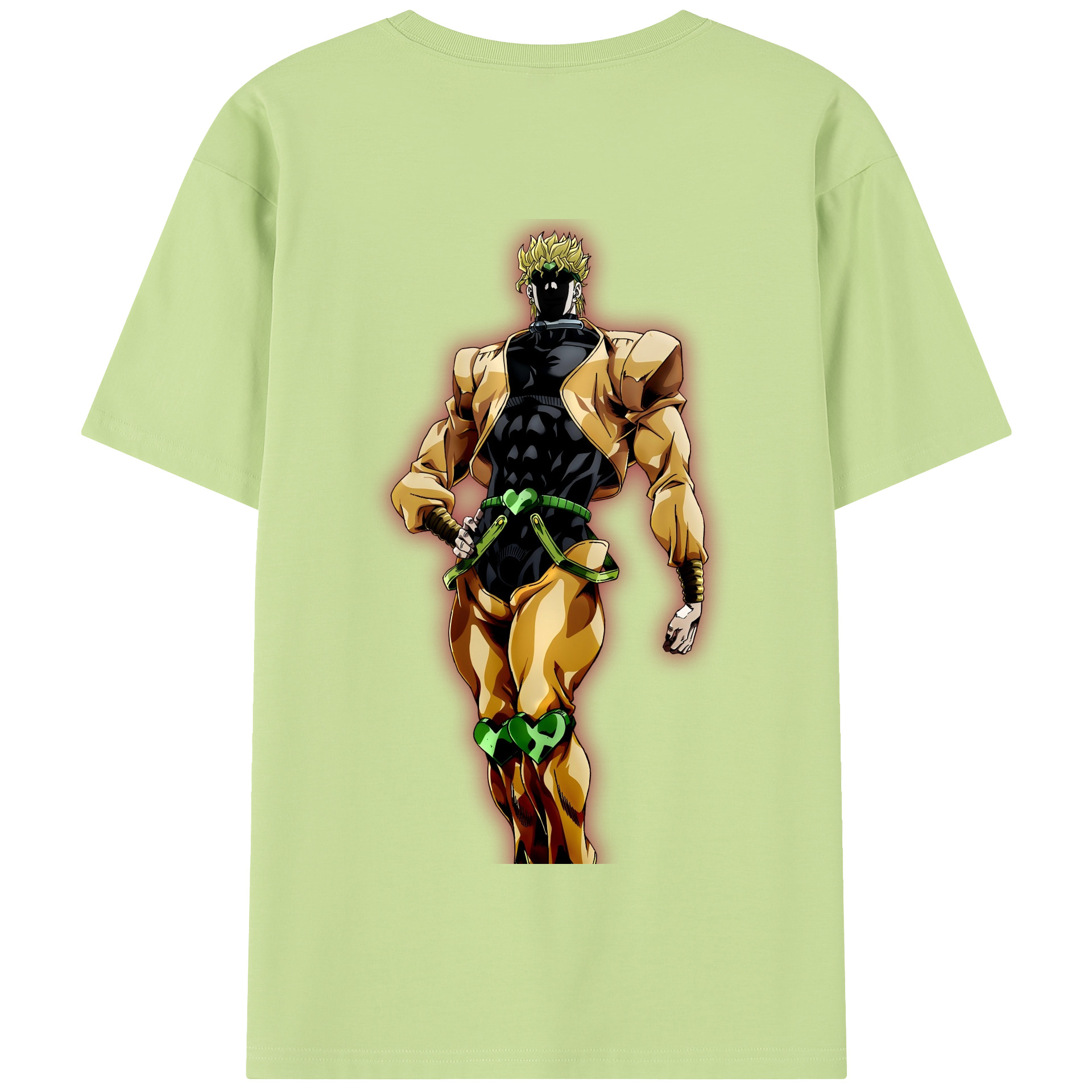 （画像用） ジョジョの奇妙な冒険 ディオ?ブランドー JoJo's Bizarre Adventure Dio Brando 綿100％半袖Tシャツ（背面プリント）